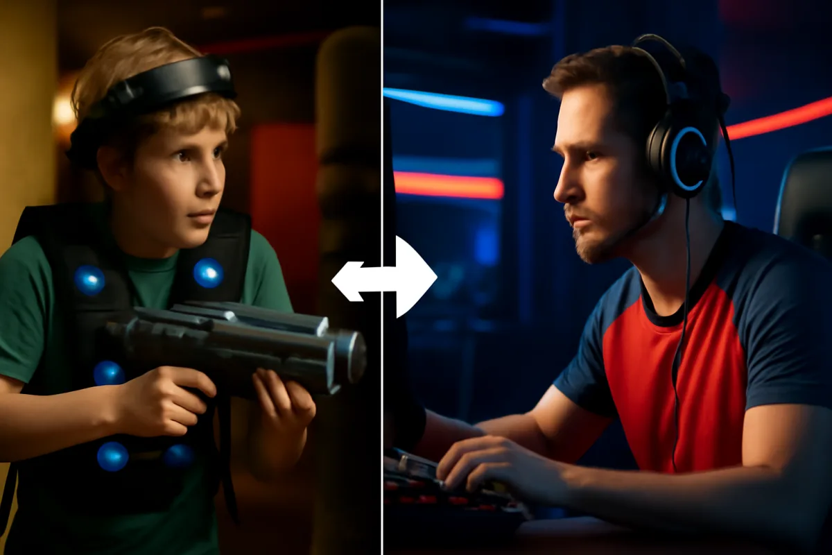 Differenza tra laser tag classico e laser game competitivo: quale fa per te