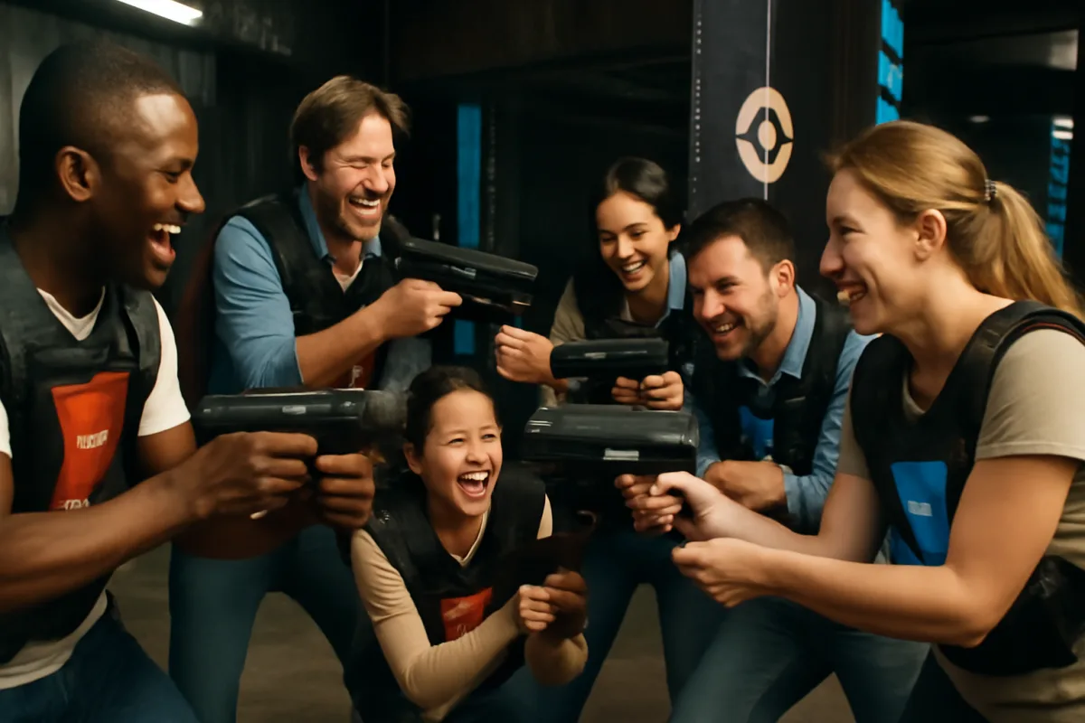 Perché il laser game è ideale per il team building? La dinamica che unisce squadre diverse