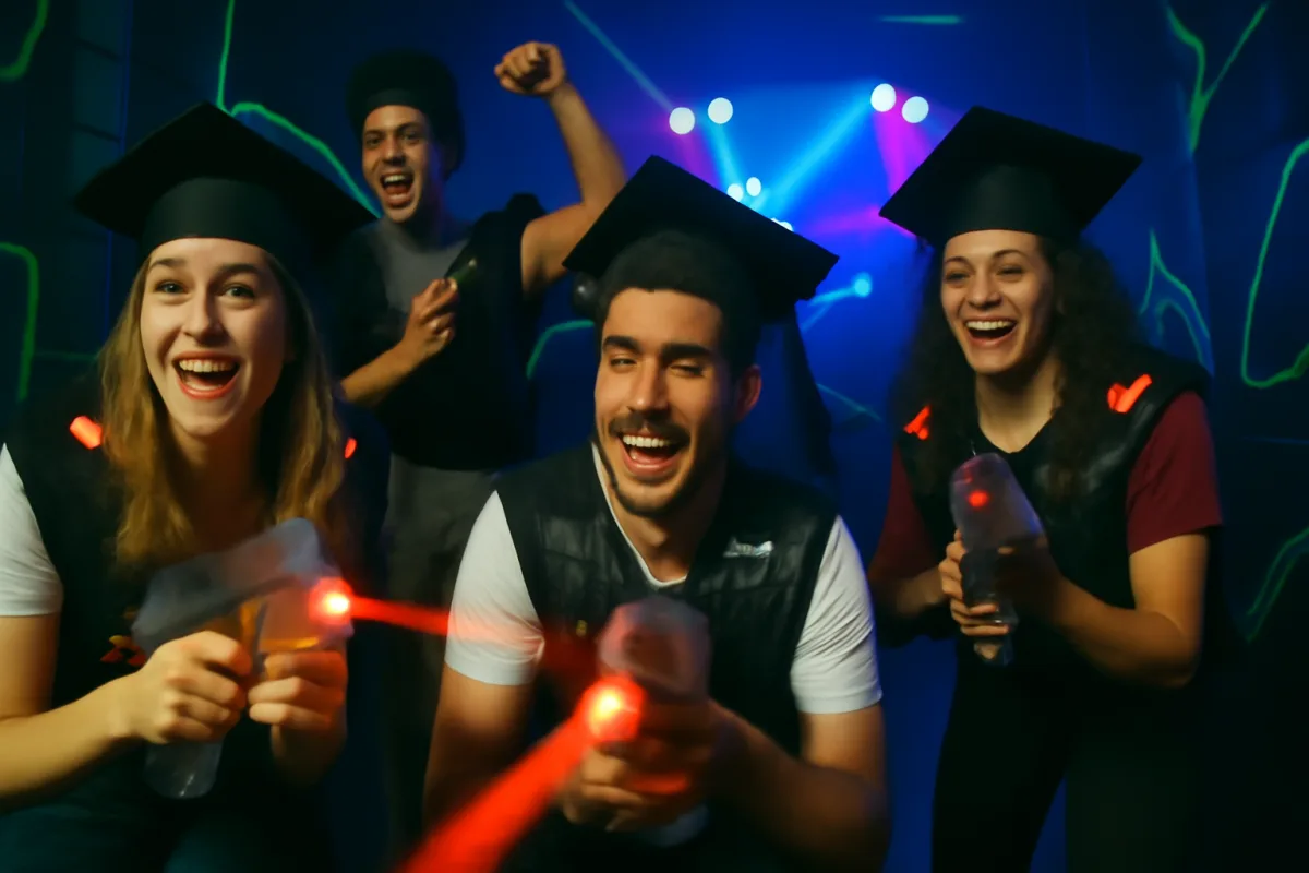 Laser tag per feste di laurea: il modo per festeggiare con giochi, musica e adrenalina