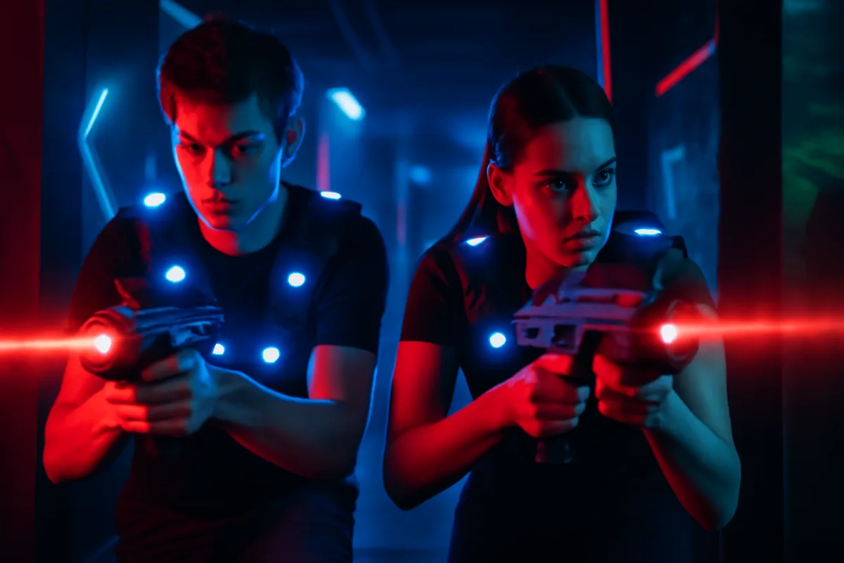 Laser game con modalità notturna: atmosfera unica e sfida diversa