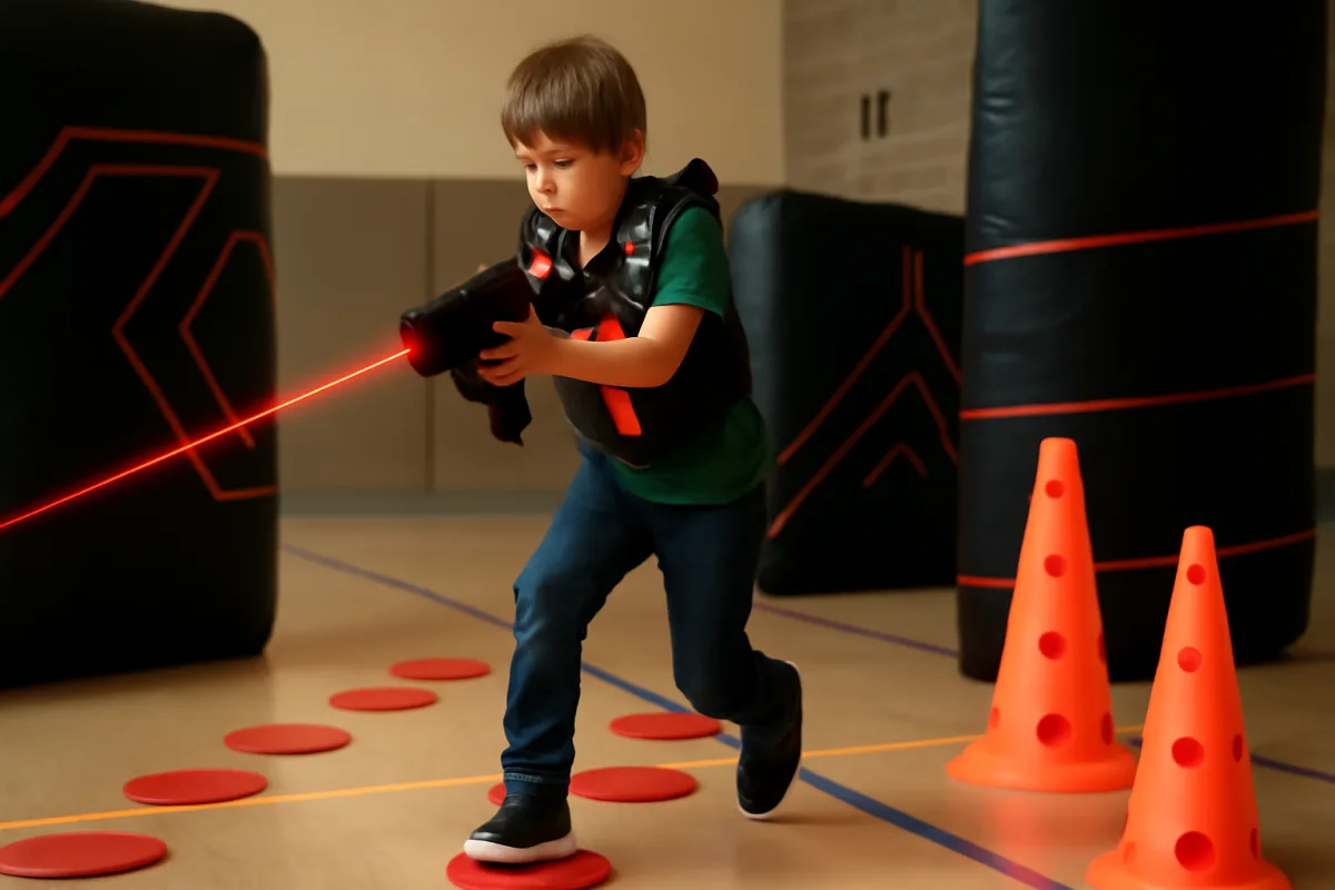 Laser game e coordinazione motoria: esercizi che aiutano i piccoli giocatori