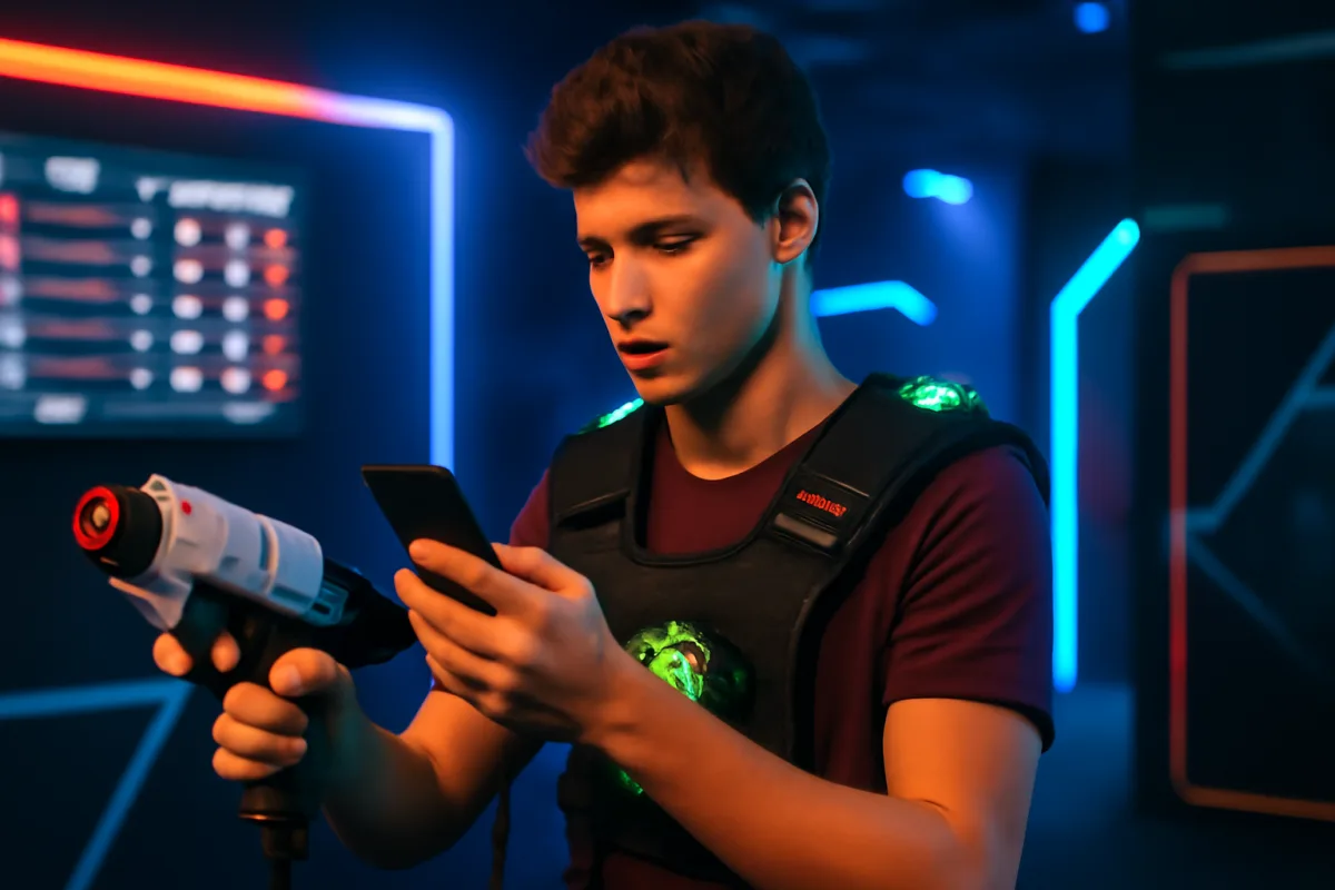 Laser game e smartphone: opzioni tecnologiche per verificare punteggio e sfidare gli amici